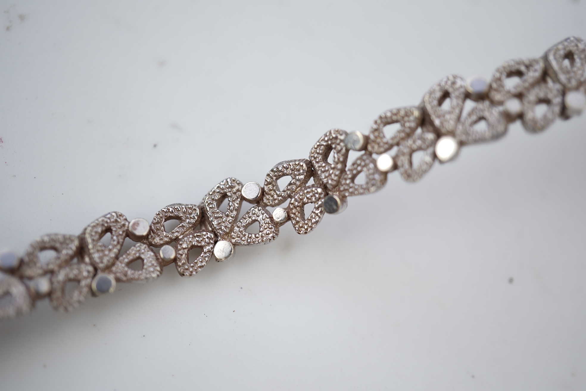 A 9ct gold bracelet, circa 1970